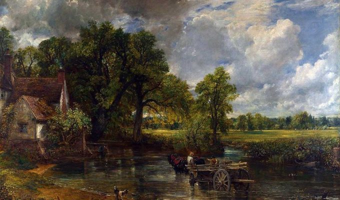 Doorwaadbare Plek In De Rivier, Hay Wain Painting John Constable